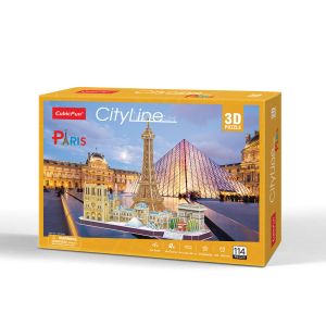 CubicFun 3D Пъзел CITY Line PARIS