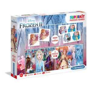 CLEMENTONI SUPERKIT Пъзел Frozen 2 2x30ч. Memo + Domino