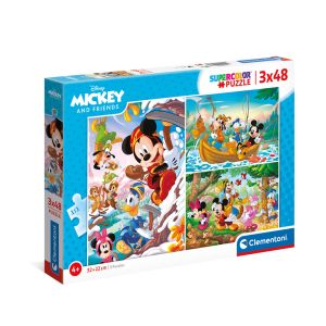 CLEMENTONI 3x48ч. Пъзел Mickey and Friends