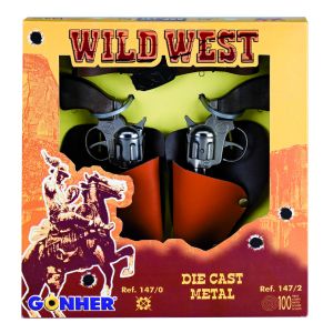 GONHER Мини револвер WILD-WEST 2бр. 147/0