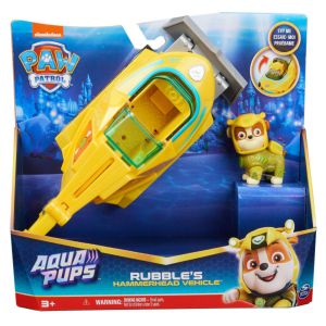 PAW PATROL Aqua Pups Фигурка Рабъл с подводница Чукоглава акула