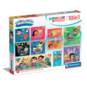 CLEMENTONI 10 в 1 Пъзел DC Comics