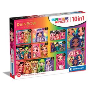 CLEMENTONI 10 в 1 Пъзел Rainbow High