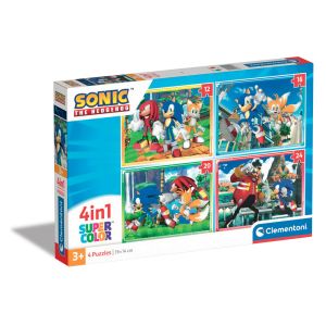 CLEMENTONI 4 в 1 Пъзел Sonic