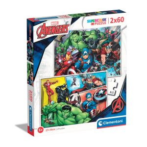 CLEMENTONI 2x60ч. Пъзел Marvel Avengers