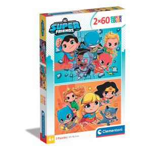 CLEMENTONI 2x60ч. Пъзел DC Comics Super Friends