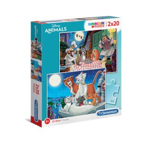 CLEMENTONI 2x20ч. Пъзел Disney Animals