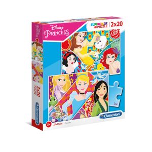 CLEMENTONI 2x20ч. Пъзел Disney Princess