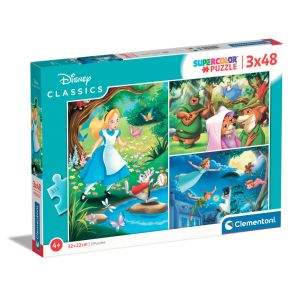 CLEMENTONI 3x48ч. Пъзел Disney Classic