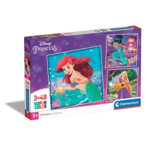 CLEMENTONI 3x48ч. Пъзел Disney Princess