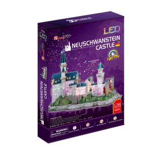 CubicFun 3D Пъзел с LED светлини NEUSCHWANSTEIN CASTLE L174h