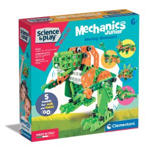 CLEMENTONI Science Play Mechanics Junior Конструктор Динозаври 130ч.