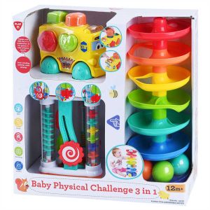 PLGo Игрален център Baby Challenge 3 в 1