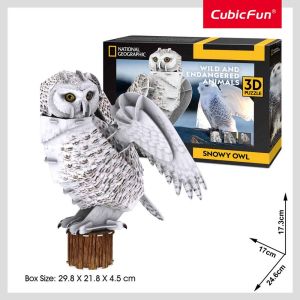 CubicFun Пъзел 3D National Geographic Полярна Сова 62ч.