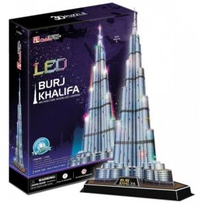 CubicFun Пъзел 3D Burj Khalifa 136ч. с LED светлини