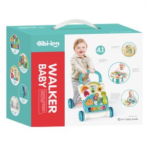 Проходилка Мултифункционална Walker Baby 4в1 Синя